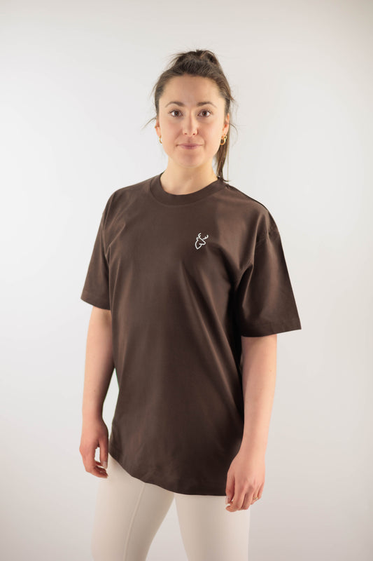 Feel Good Oversize Shirt Braun