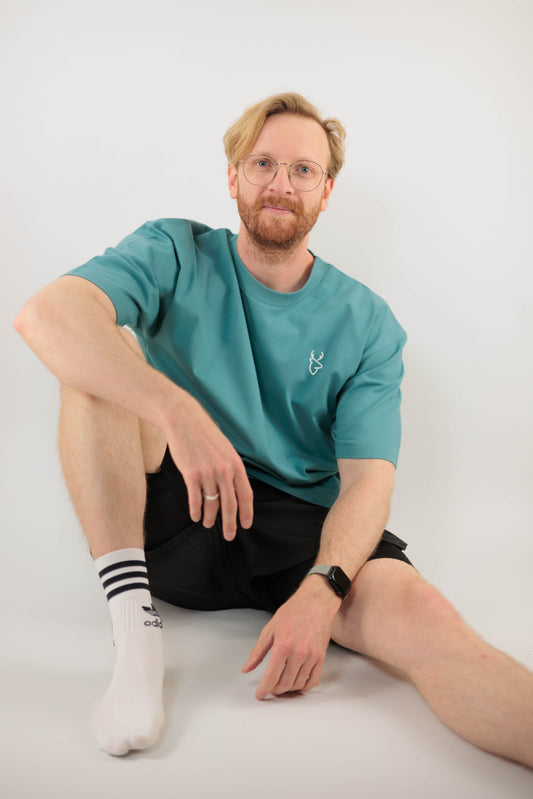 Feel Good Oversize Shirt Petrol
