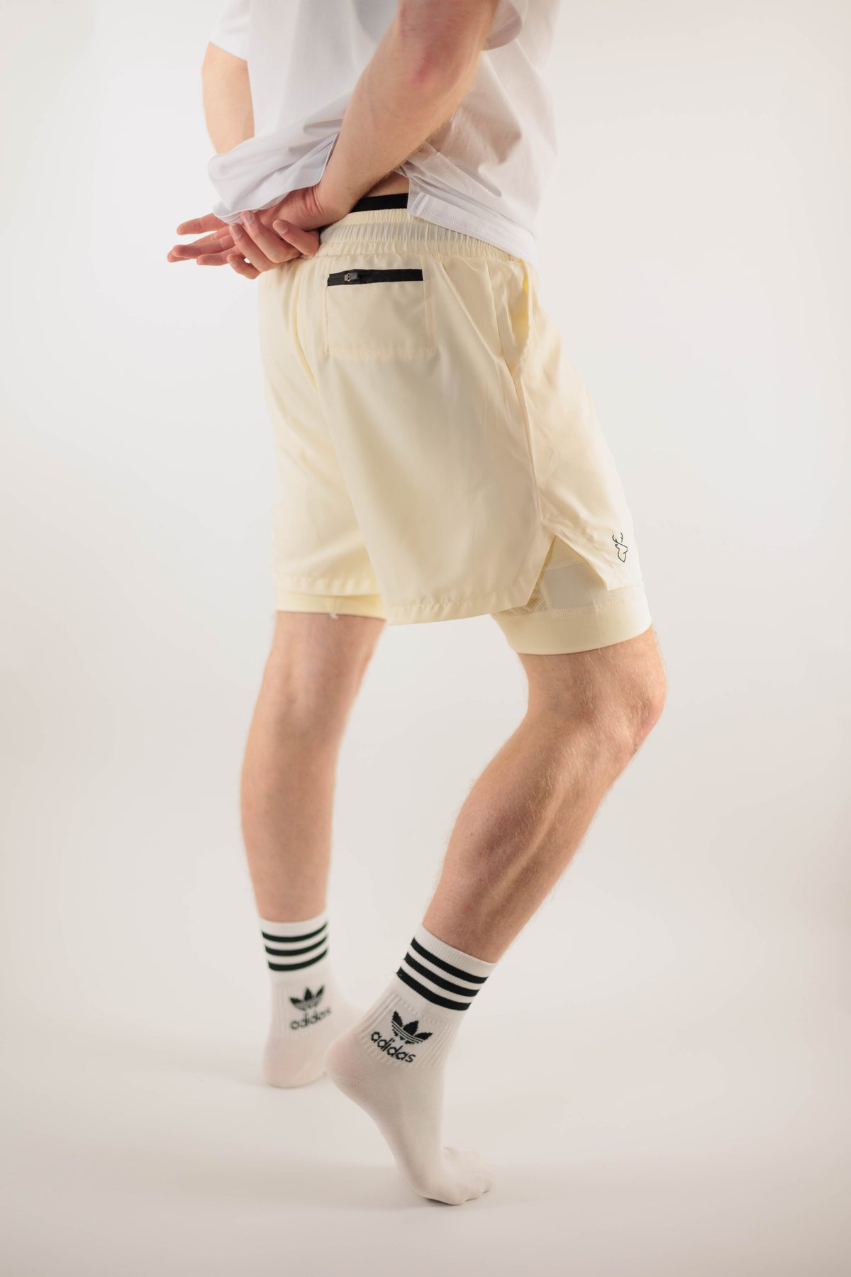 2-in-1 Shorts Beige